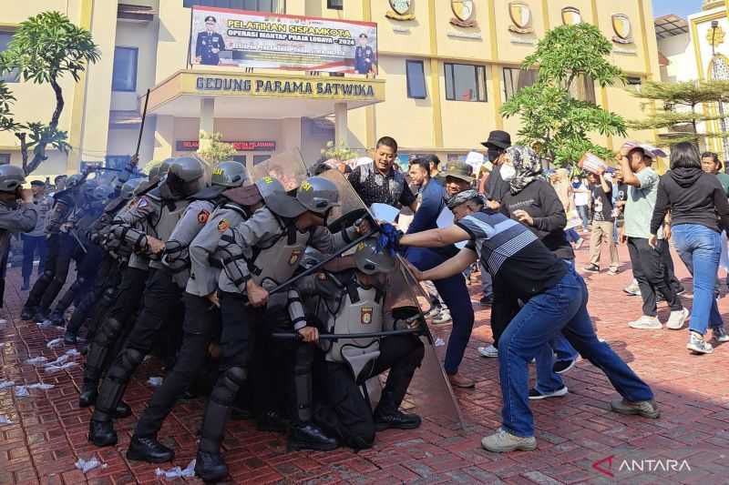 Bogor Simulasi Pengamanan Pilkada