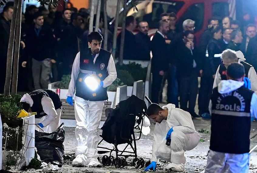 Bom Meledak di Istanbul Turki, 6 Orang Tewas, Kelompok Kurdi Dituduh