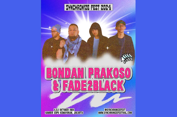 Bondan Prakoso & Fade2Black Bakal Tampil di Synchronize Fest 2024