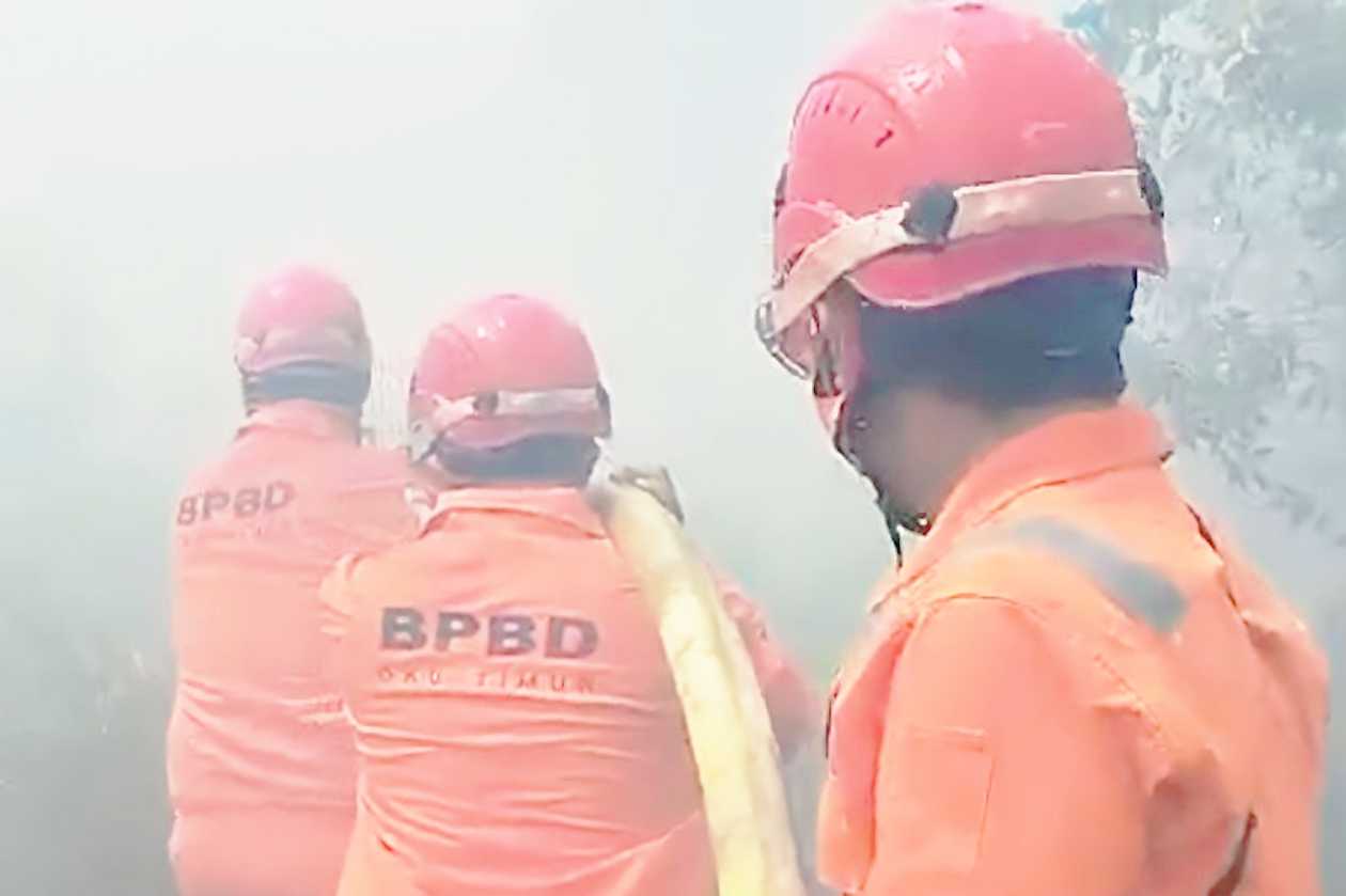 BPBD: 32,9 Ha Lahan di OKU Timur Terbakar Selama Musim Kemarau