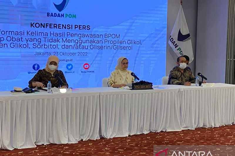 BPOM: 23 dari 102 Obat Sirop Dikonsumsi Pasien Gagal Ginjal Aman