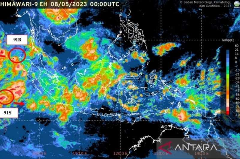 BRIN: Hujan Terus Menerus Akibat Bibit Siklon Tropis Bergerak Lambat