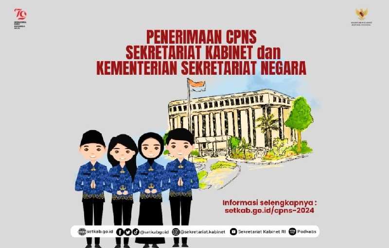 Buka Pendaftaran CPNS 2024, Setkab dan Kemensetneg Sediakan 426 Formasi