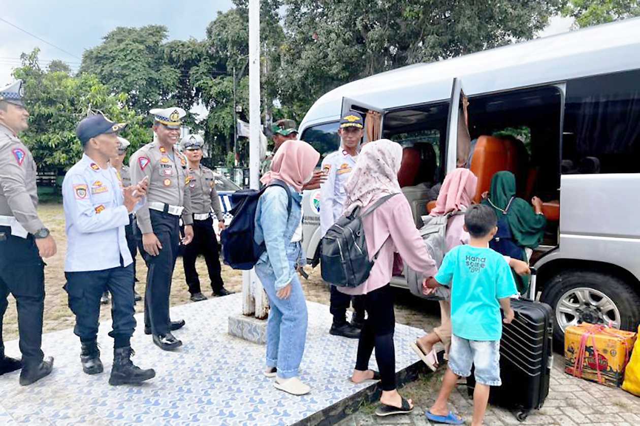 Bus Arus Balik Lebaran Gratis Disiapkan Polres Lombok Utara