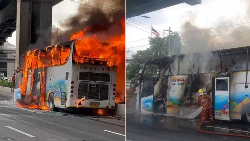 Bus Sekolah Terbakar di Thailand, 23 Murid dan Guru Tewas