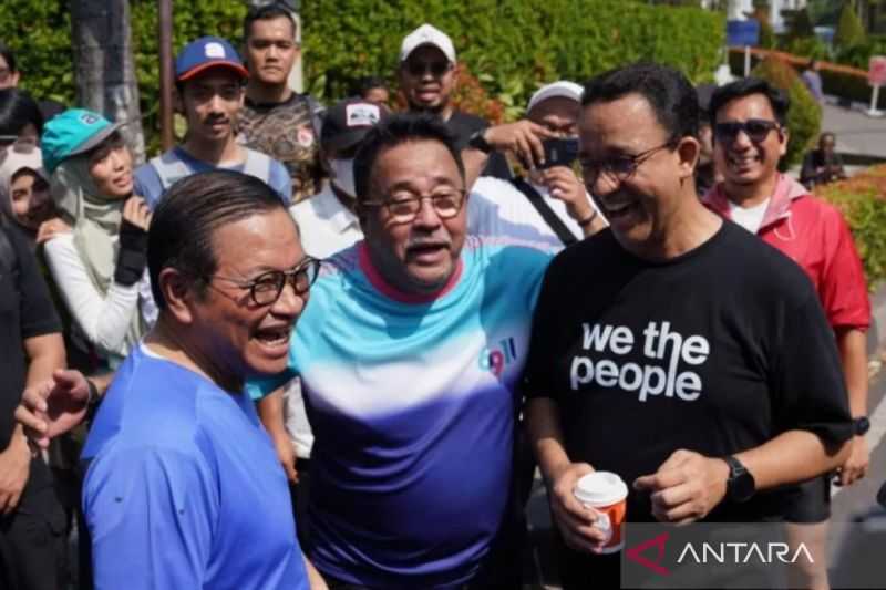 Cagub DKI Jakarta Pramono Anung Bertemu Anies dan Ahok Jelang Debat Pilkada