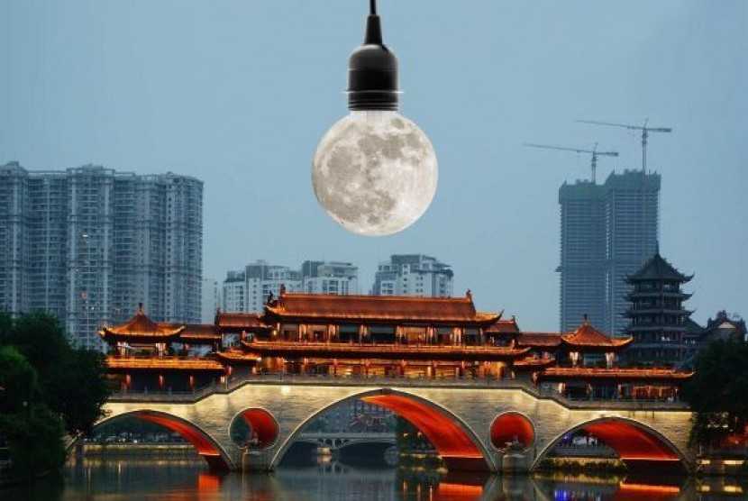 Canggih! Tiongkok Luncurkan Bulan Buatan Sebagai Pengganti Lampu Jalan