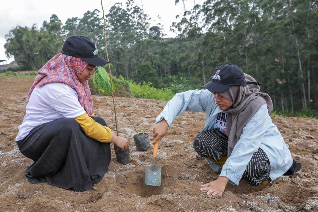 Cegah Tanah Longsor, Pandawa Ganjar Tanam Puluhan Pohon di Pangalengan