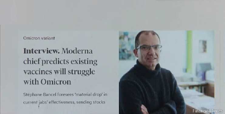 CEO Moderna: Vaksin Kurang Efektif Lawan Omicron