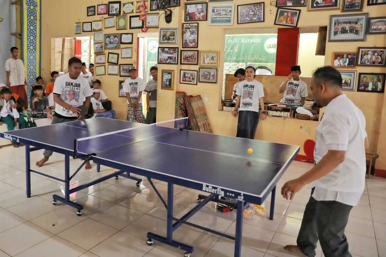 Cetak Generasi Kompetitif di Bidang Olahraga, Ganjar Untuk Semua Gelar Kompetisi Tenis Meja di Ponpes Tangsel