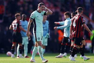 Chelsea Tertahan Usai Imbang 0-0 Lawan Bournemouth