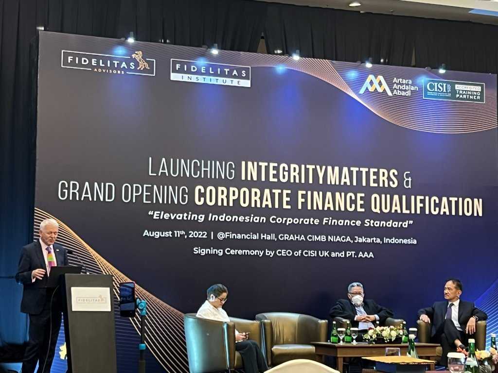 CISI dan Fidelitas Institute Meluncurkan Program IntegrityMatters dan Grand Opening CFQ di Indonesia