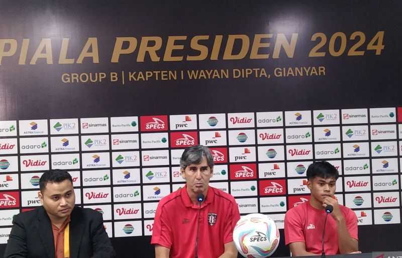 Coach Teco Percaya Diri Bali United Masih Berpeluang Lolos ke Semi Final Piala Presiden