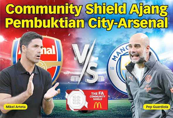 Community Shield Ajang Pembuktian City-Arsenal