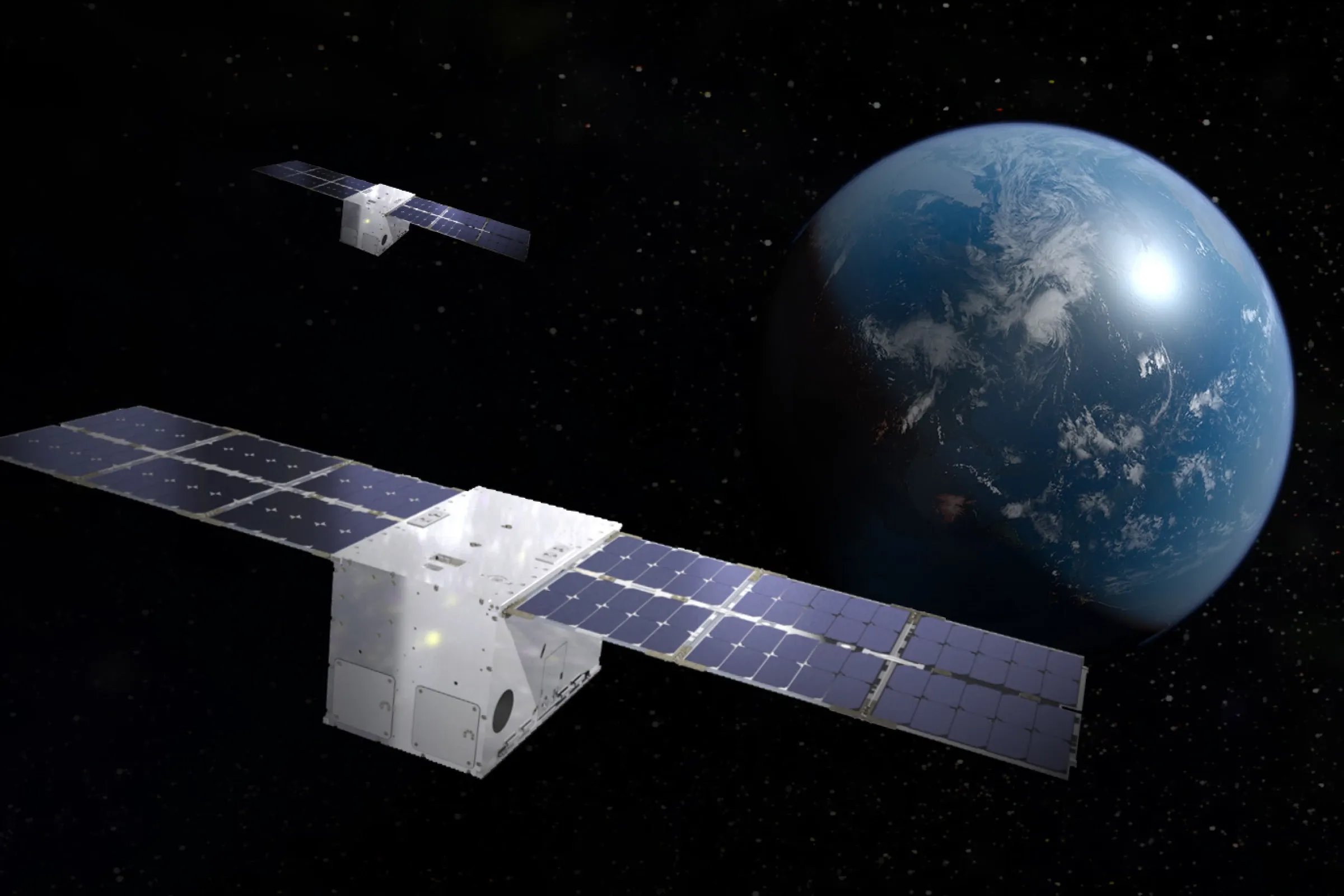 Cubesat Linuss Meningkatkan Satelit Di Orbit