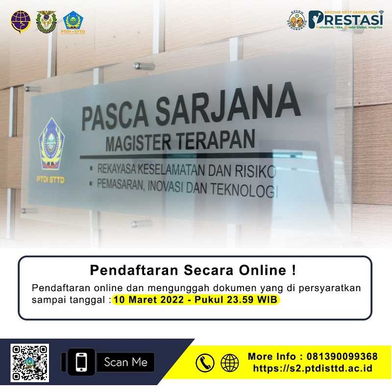 Daftar Segera, Program S2 PTDI-STTD Akan Ditutup 10 Maret