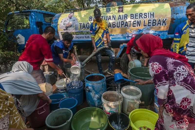 Dampak Kemarau, 5 Kecamatan di Lebak Dilanda Krisis Air Bersih