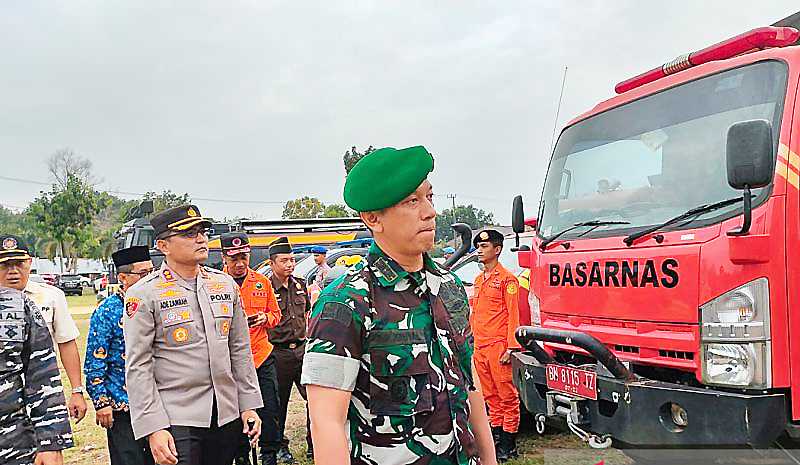 Dandim Bangka Barat Koordinasi Cegah Karhutla