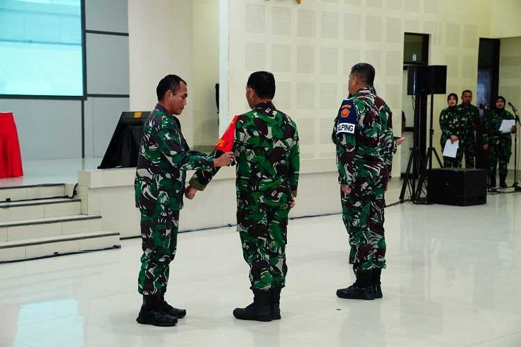 Dankodiklat TNI Tinjau Gladi Bersih Upacara Pembukaan Gladi Posko Latgab TNI 2023