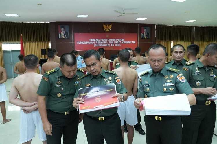 Dankodiklat TNI Tutup Sidang Pantukhir Seleksi Tingkat Pusat Penerimaan Pa PK TNI Susgakes