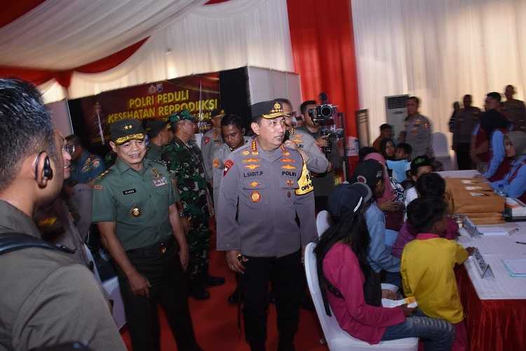 Dankodiklatal Didampingi Asintel dan Aster Panglima TNI Mewakili Panglima TNI Hadiri Deklarasi Pemilu Damai