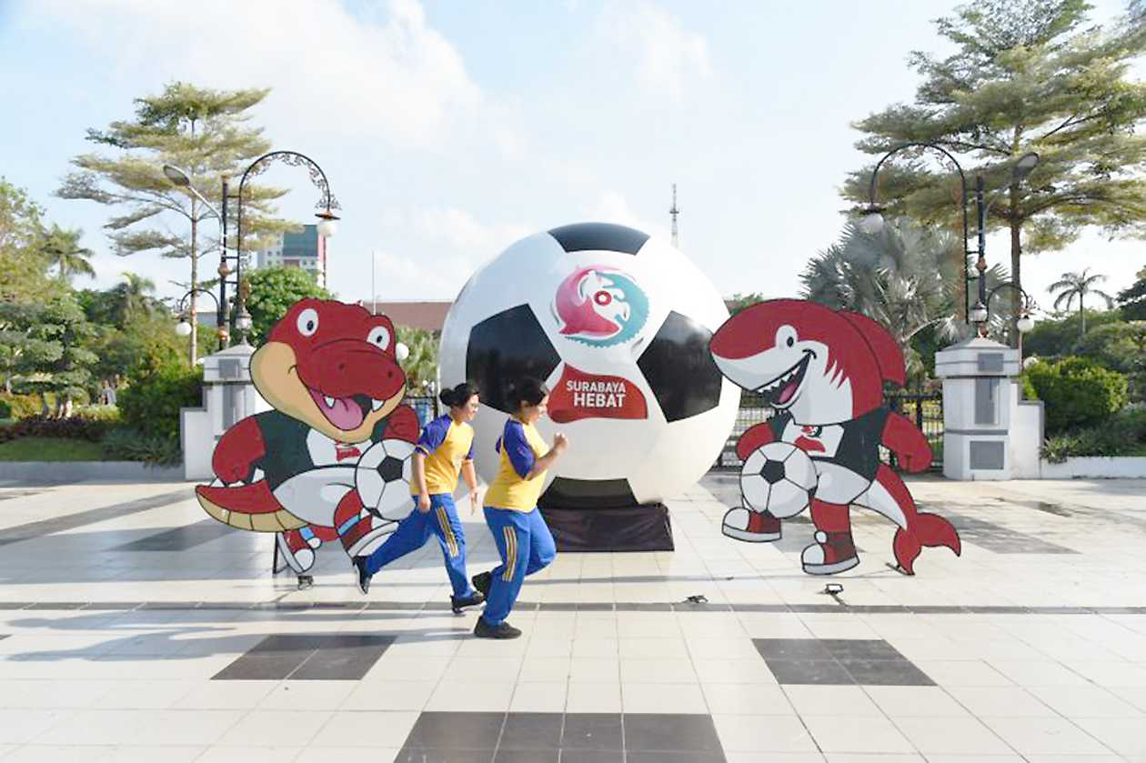Dekorasi Piala Dunia U-17 Terpampang di Beberapa Titik Surabaya