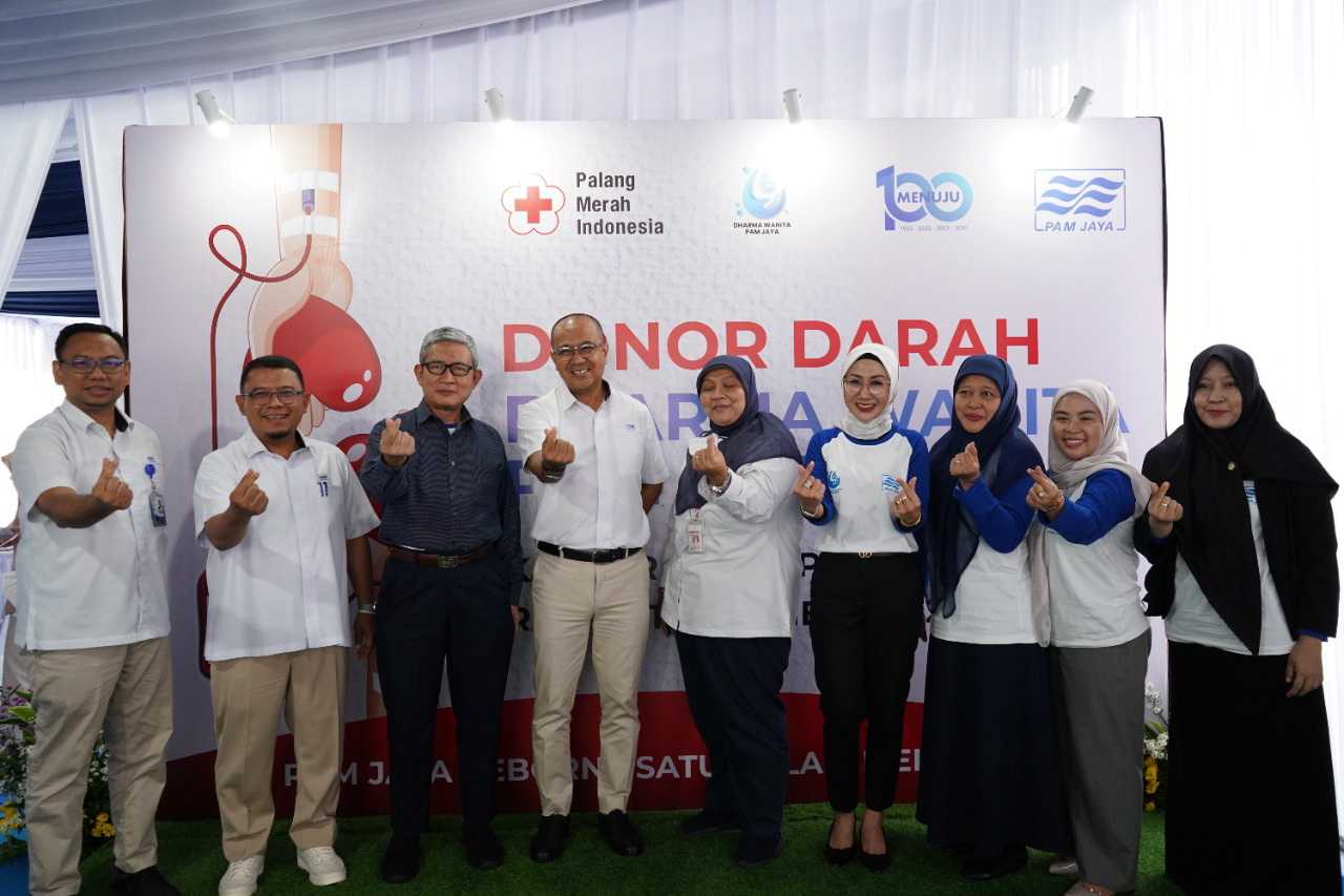 Dharma Wanita PAM JAYA dan PMI Targetkan Minimal 1.000 Kantung Darah