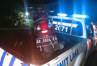 Di Malam Natal Tabrak Cagak Telepon, Seorang Kakek di Bantul Tewas