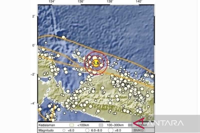 Di Tengah Perayaan Paskah, Gempa M 5,8 Terjadi di Papua, BMKG: Waspada Gempa Susulan