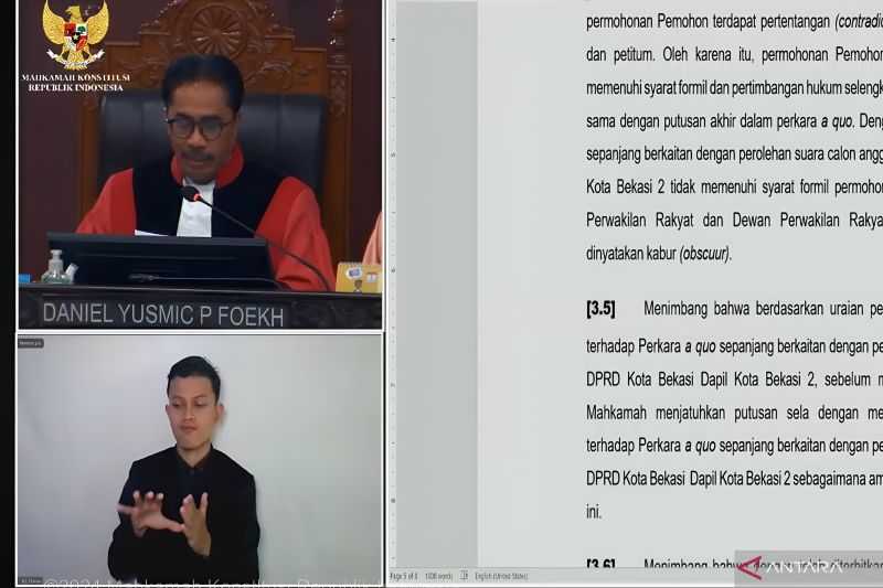 Dinilai Tak Konsisten, MK Tolak Gugatan Sengketa Pileg PDIP