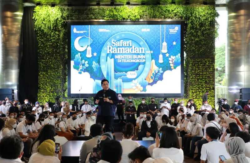 Disela Safari Ramadhan Menteri BUMN, Telkom Melalui Program TelkomGroup Siaga RAFI 2022 Serahkan Santunan 1.000 Anak Yatim 2