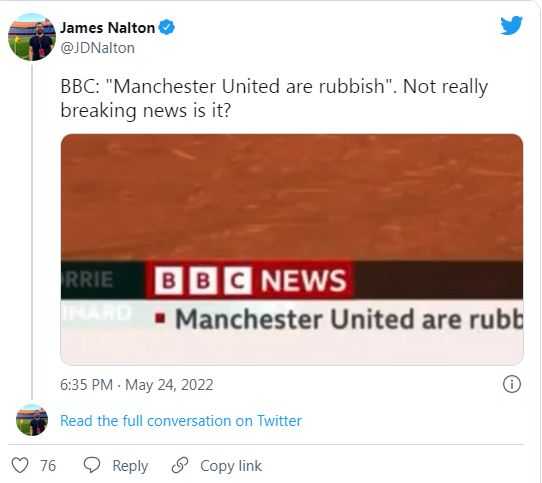 Diserang dan Dibuli Fans MU, Stasiun TV BBC Minta Maaf karena Sebut Manchester United 'Sampah'