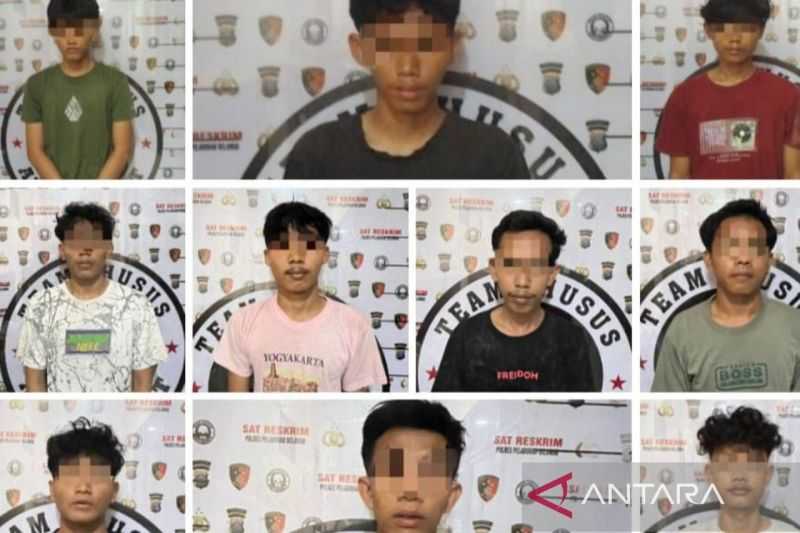 Ditangkap, 10 Anggota Geng Motor yang Masih di Bawah Umur Diduga Terlibat Tawuran