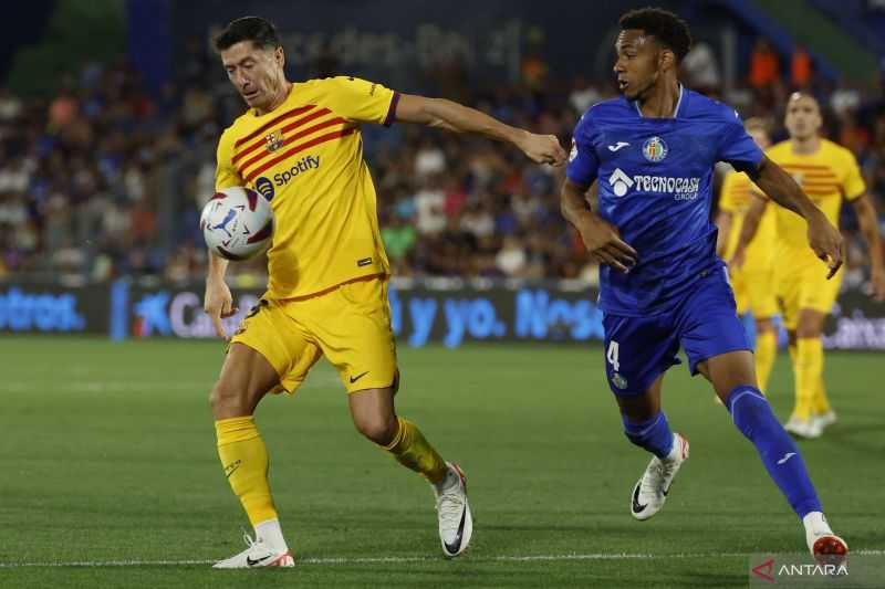 Diwarnai Tiga Kartu Merah, Barca Ditahan Imbang 0-0 Getafe