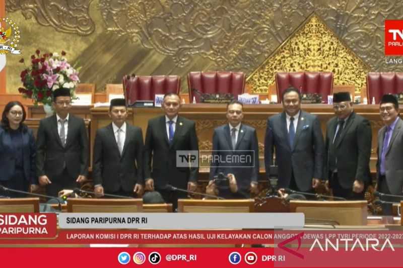 DPR Setujui Lima Calon Anggota Dewan Pengawas TVRI Periode 2022-2027