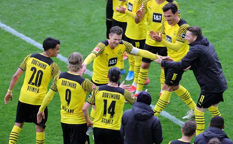 Dua Gol Haaland Bawa Dortmund Tundukkan Leverkusen