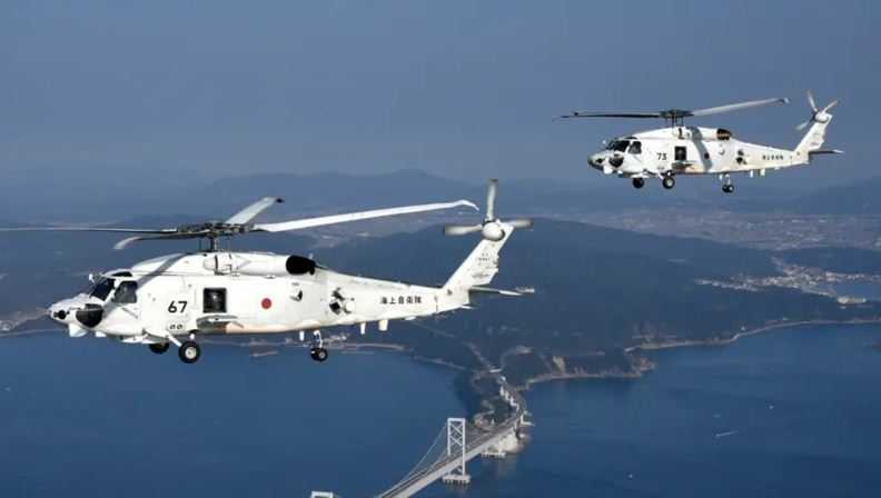 Dua Helikopter AL Jepang yang Jatuh Ditemukan di Dasar Laut