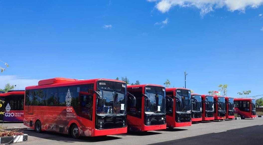 Dukung KTT G20, DAMRI Siap Operasikan 24 Bus Listrik