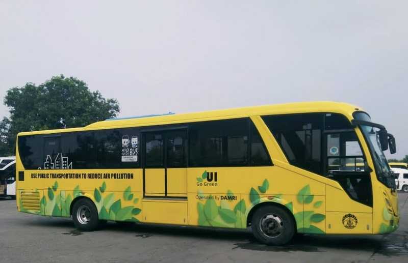 Dukung Mobiltas Mahasiswa, DAMRI Oprerasikan Bus Kuning Gratis di UI