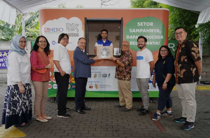 Dukung Pengelolaan Sampah, Nestlé Indonesia bersama Hero Supermarket dan Rekosistem Luncurkan Waste Station 5