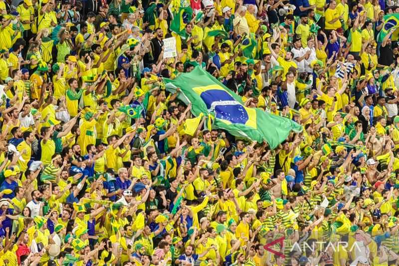 Dukungan Luar Biasa, Gemuruh Hentakan Kaki Suporter Bantu Brazil Runtuhkan Pertahanan Swiss