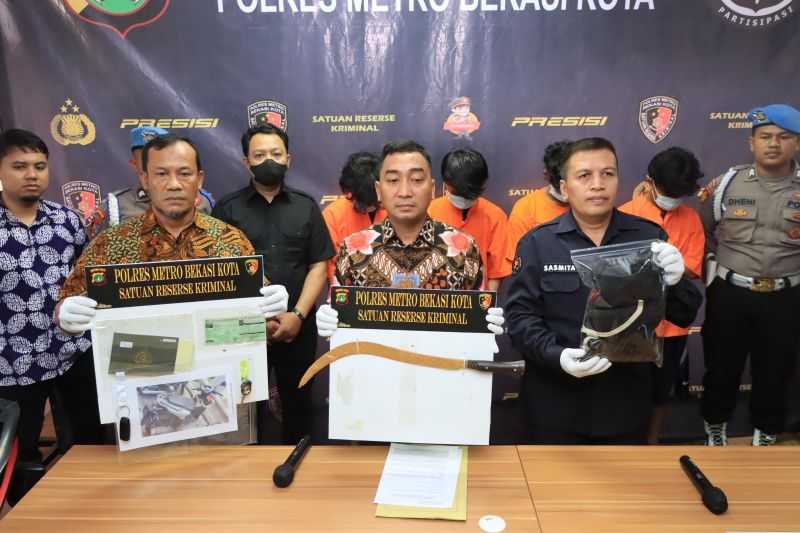 Empat Pelaku Kasus Pencurian Dengan Kekerasan di Bekasi Ditangkap