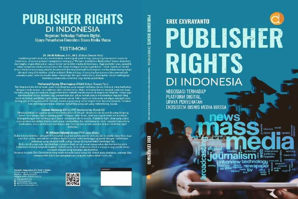 Erix Exvrayanto, Wartawan Kuningan, Jabar, Terbikan Buku ‘Publisher Rights di Indonesia’