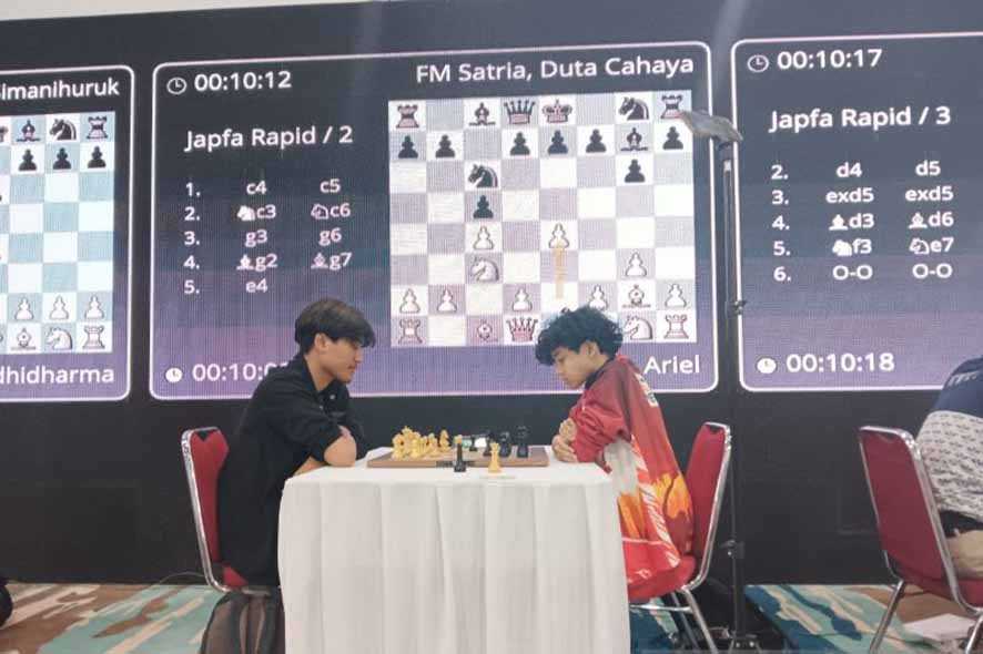 FM Satria Duta Cahaya Segel Gelar Catur Cepat JAPFA Chess Festival