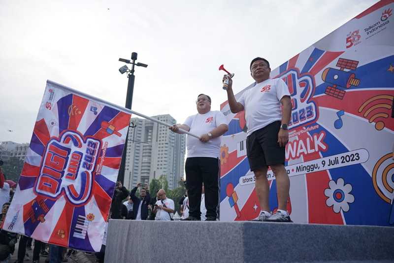 Fun Walk Dalam Rangkaian Digiland 2023 Diikuti Ribuan Karyawan Telkom Group