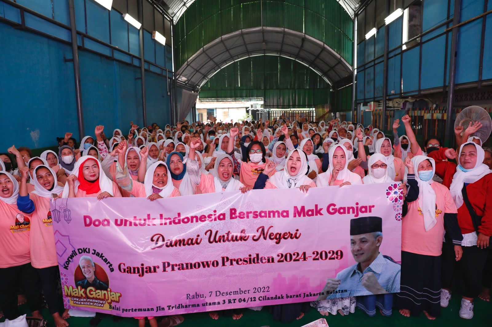 'Ganjar Presiden 2024' Digaungkan Ribuan Emak-Emak di Ibu Kota DKI Jakarta: Pemimpin Idola Kami