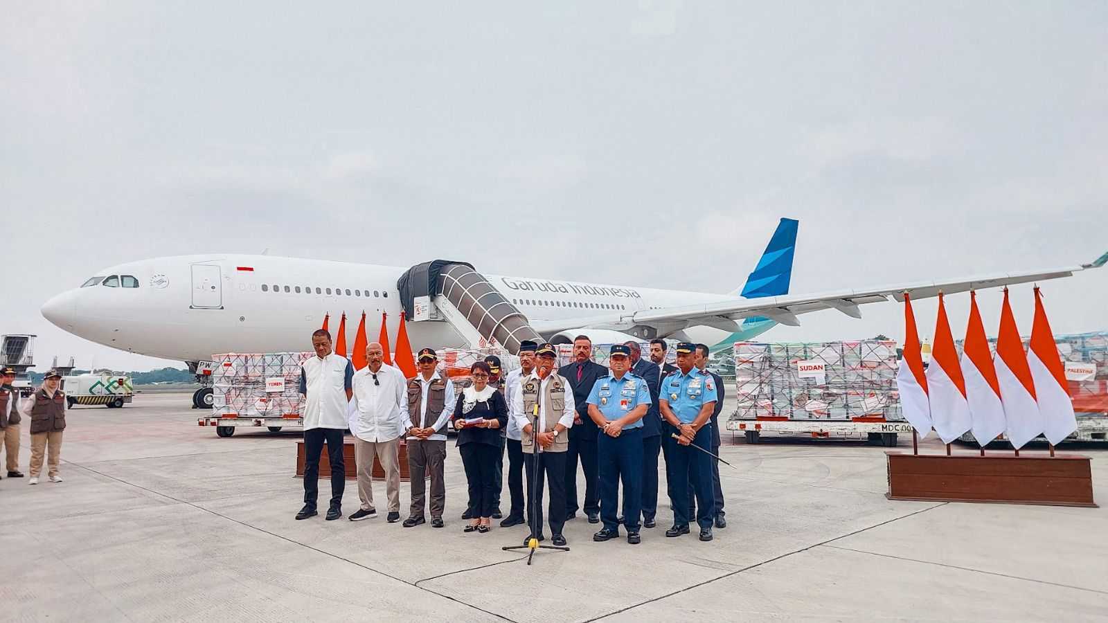 Garuda Indonesia Kembali Terbangkan 28 Ton Bantuan Kemanusiaan ke Timur Tengah