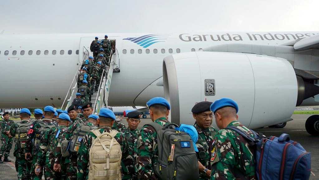 Garuda Indonesia Terbangkan 2115 Pasukan Perdamaian ke Lebanon dan Kongo