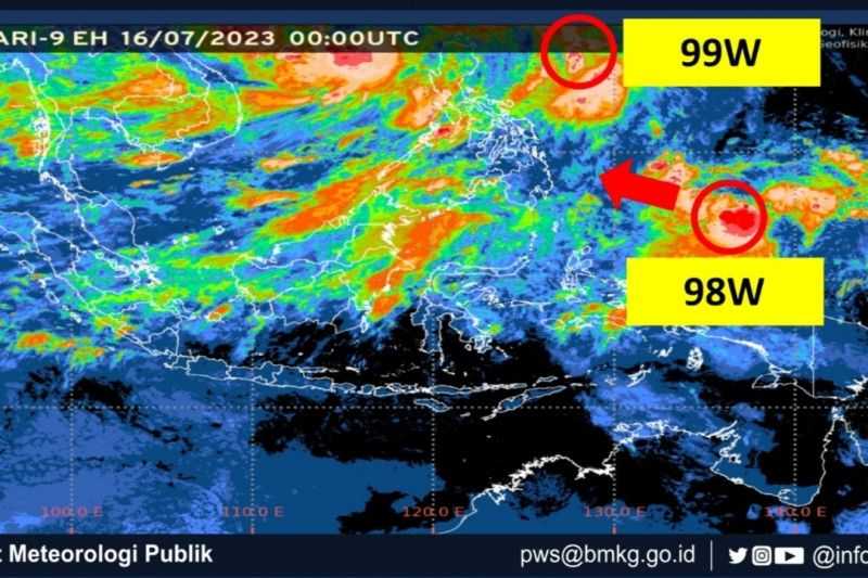 Gawat, BMKG Ingatkan Dua Bibit Siklon Berpotensi Pengaruhi Cuaca di Wilayah Indonesia