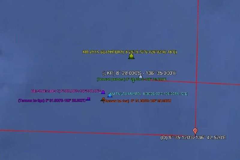 Gawat Semoga Bisa Segera Ditemukan, KM Setia Makmur Tenggelam di Laut Arafura 15 ABK Hilang